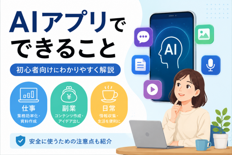 AIアプリでできることを初心者向けに解説